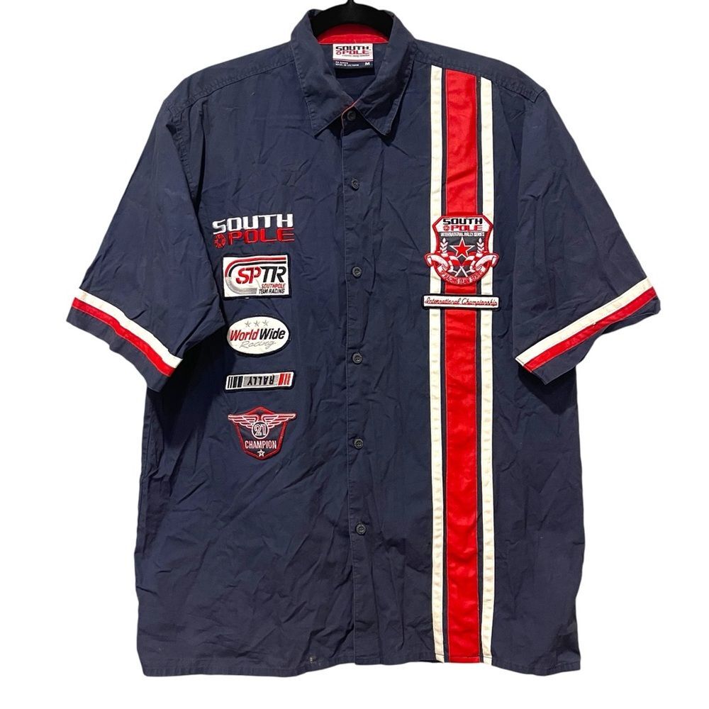 Vintage Southpole Racing Collection Button Down Shirt Men’s Sz M